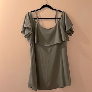 Like new pale green Mini dress with adjustable straps